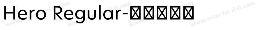 Hero Regular字体转换